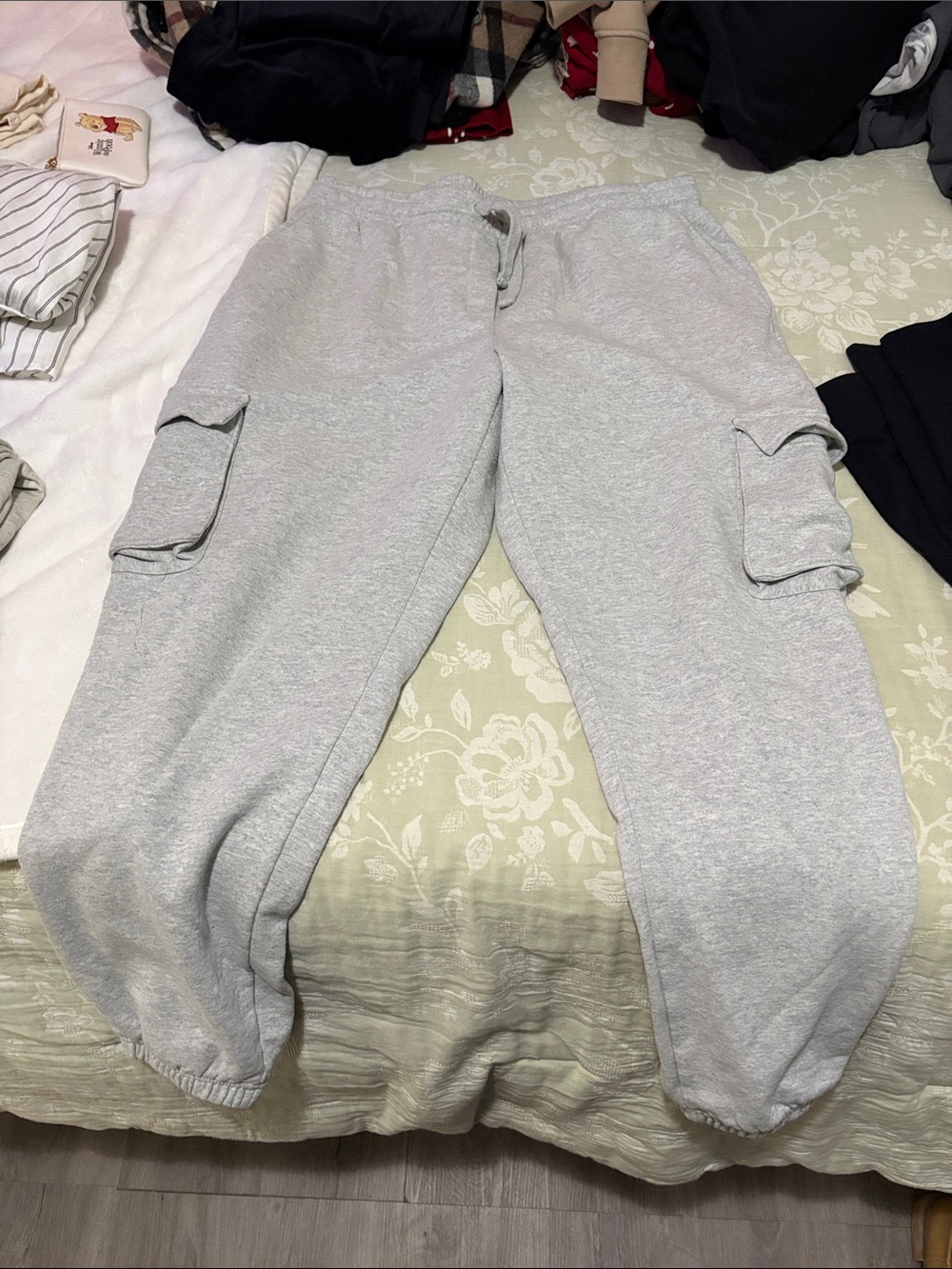 Primark Light Gray Cargo Joggers